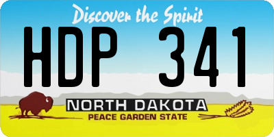 ND license plate HDP341