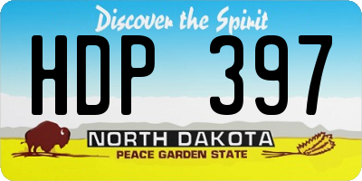 ND license plate HDP397