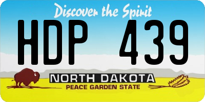 ND license plate HDP439