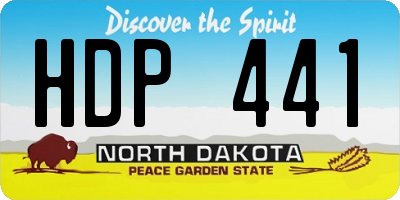 ND license plate HDP441