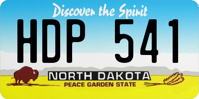 ND license plate HDP541