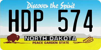 ND license plate HDP574