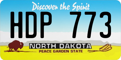 ND license plate HDP773
