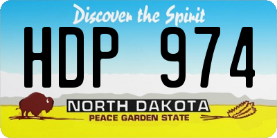 ND license plate HDP974