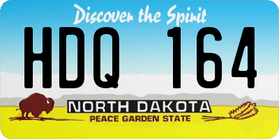 ND license plate HDQ164