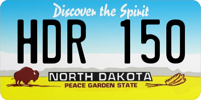 ND license plate HDR150