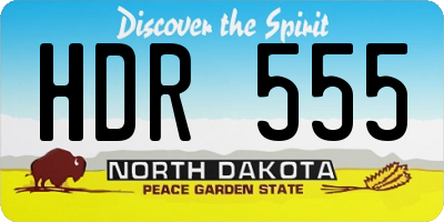 ND license plate HDR555