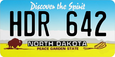 ND license plate HDR642