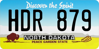 ND license plate HDR879