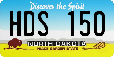 ND license plate HDS150