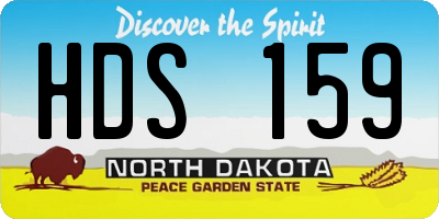 ND license plate HDS159