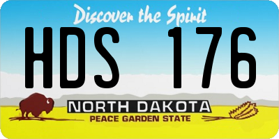 ND license plate HDS176