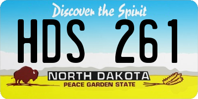 ND license plate HDS261