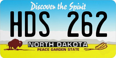 ND license plate HDS262