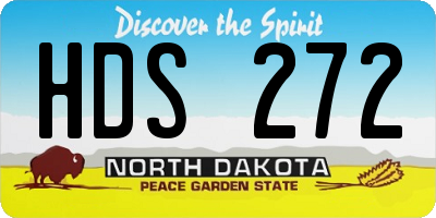 ND license plate HDS272