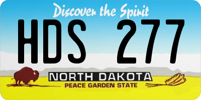 ND license plate HDS277