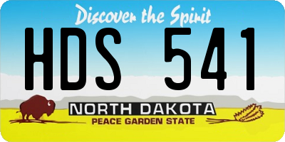 ND license plate HDS541