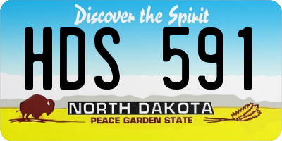ND license plate HDS591