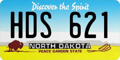 ND license plate HDS621