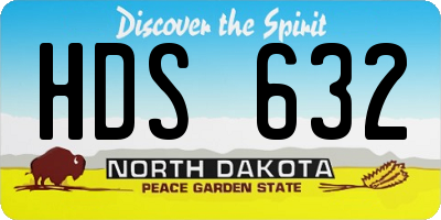ND license plate HDS632