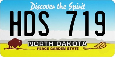ND license plate HDS719