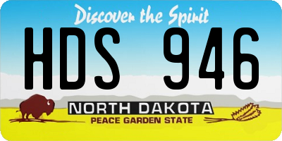 ND license plate HDS946