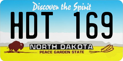 ND license plate HDT169