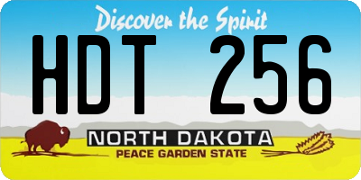ND license plate HDT256