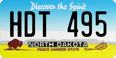 ND license plate HDT495