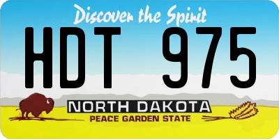 ND license plate HDT975