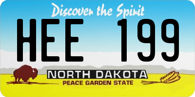 ND license plate HEE199