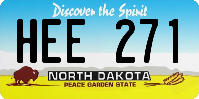 ND license plate HEE271