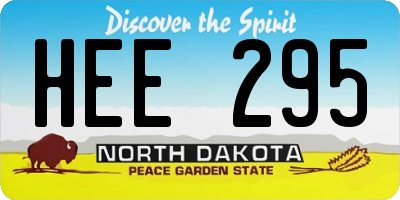 ND license plate HEE295