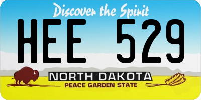 ND license plate HEE529