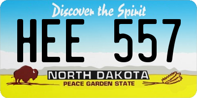ND license plate HEE557