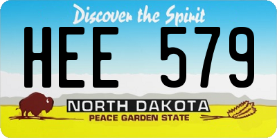 ND license plate HEE579