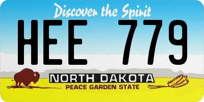 ND license plate HEE779