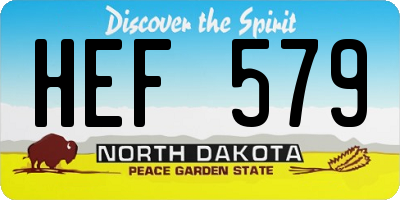 ND license plate HEF579