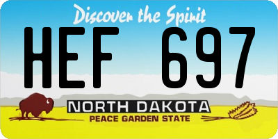 ND license plate HEF697