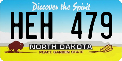 ND license plate HEH479