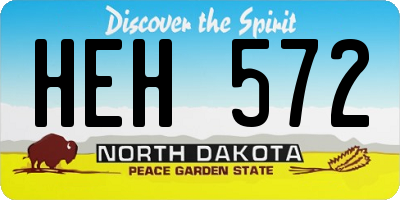 ND license plate HEH572