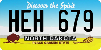 ND license plate HEH679
