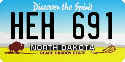 ND license plate HEH691