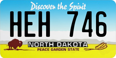 ND license plate HEH746