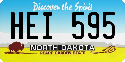 ND license plate HEI595
