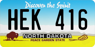 ND license plate HEK416