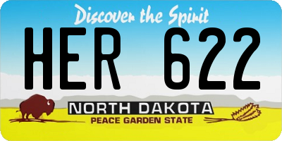 ND license plate HER622
