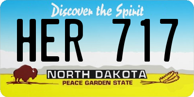 ND license plate HER717