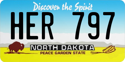 ND license plate HER797