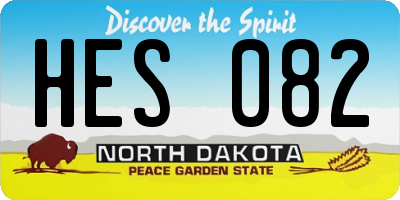 ND license plate HES082